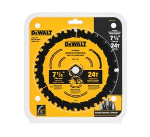 Disco sierra 7-1/4" 24T eje 5/8" DWA171424