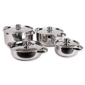 Batería Cocina 6 piezas Malaga gris