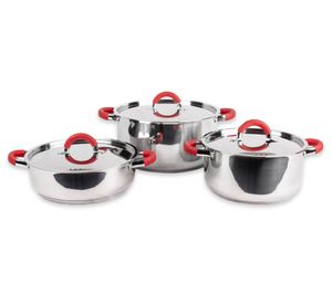 Batería Cocina 6 piezas Nizza gris