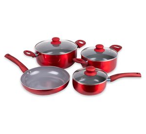 Batería Cocina 7 piezas Montecarlo rojo