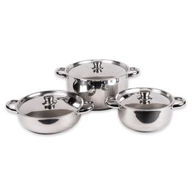 Batería Cocina 6 piezas Malaga gris