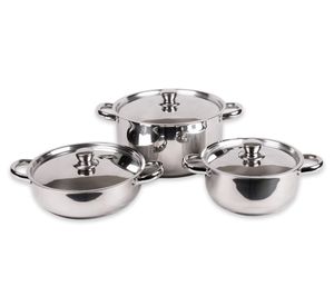 Batería Cocina 6 piezas Malaga gris