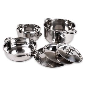 Batería Cocina 6 piezas Malaga gris