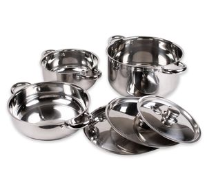 Batería Cocina 6 piezas Malaga gris