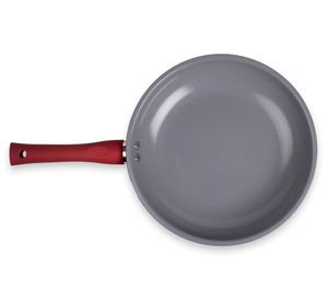 Sarten 22 cm Montecarlo Titanio rojo