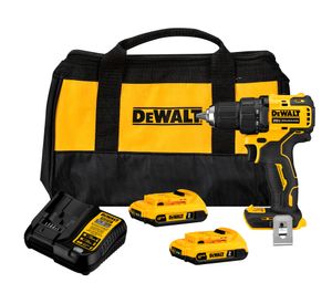 Taladro atornillador 13 mm 20V Atomic + 2 baterías DCD708D2-B2 Dewalt