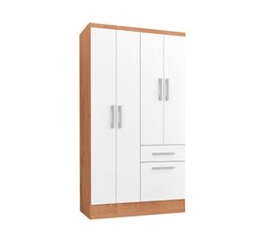 Clóset 4 puertas 1 cajón 1 zapatera Bicolor