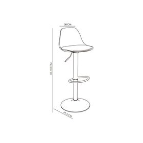 Silla bar Alma negro