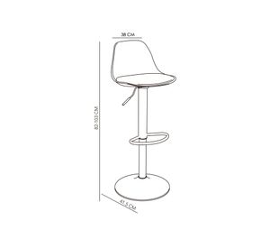 Silla bar Alma negro