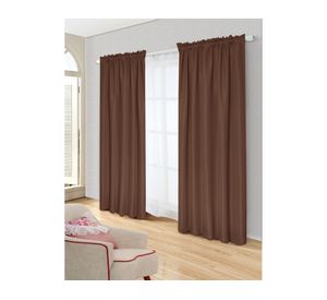 Set de Cortina Tabata 140x220 cm Café Doral