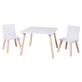 Mesa infantil + 2 sillas Basic blanco