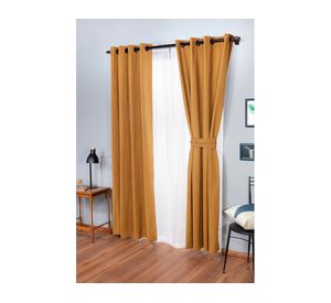 Set de Cortina 140x220 cm Mostaza Doral