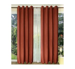 Set de Cortina Rústico 140x220 cm Terracota Doral