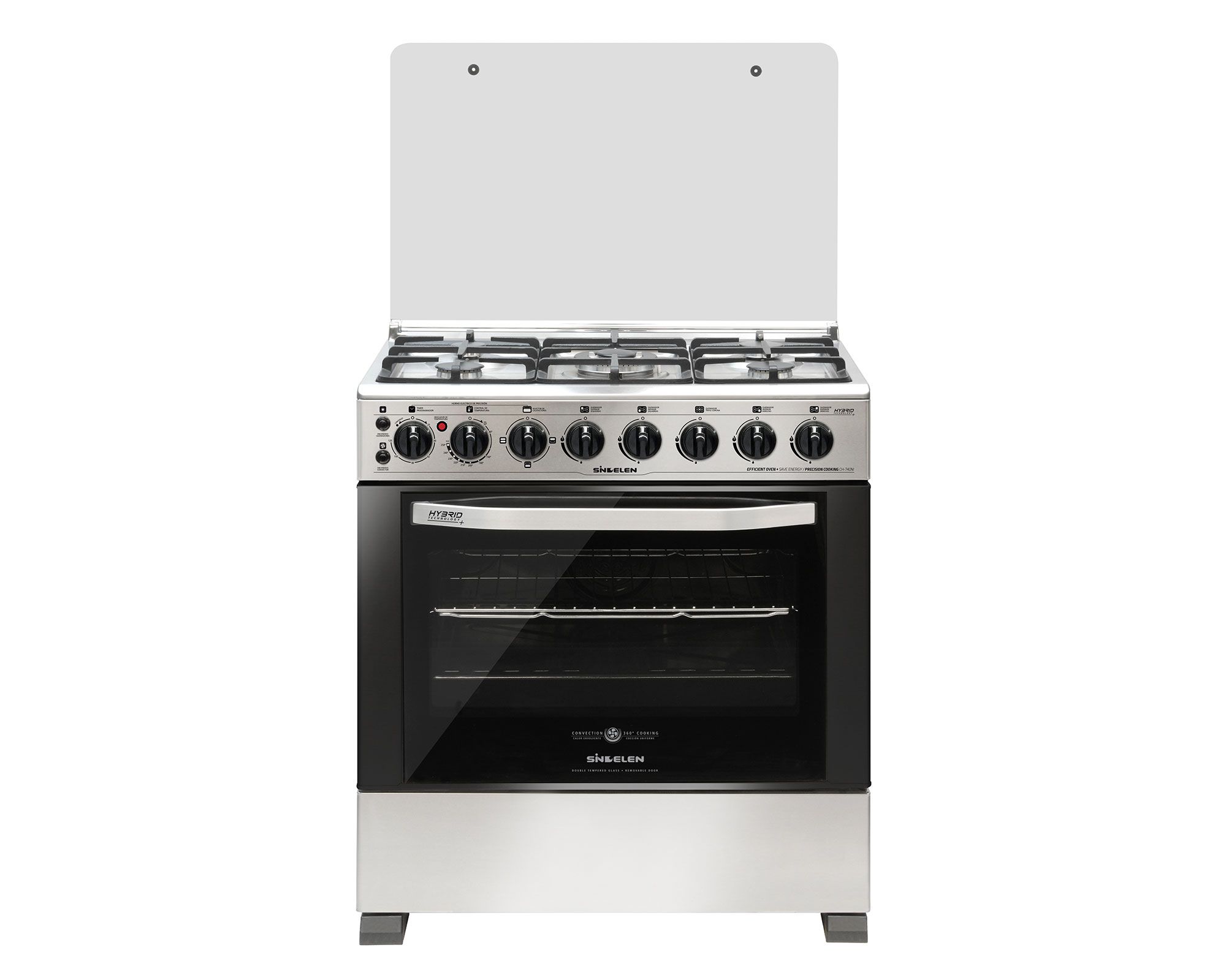 Sindelen Cocina híbrida convección CH-740NI 5 quemadores