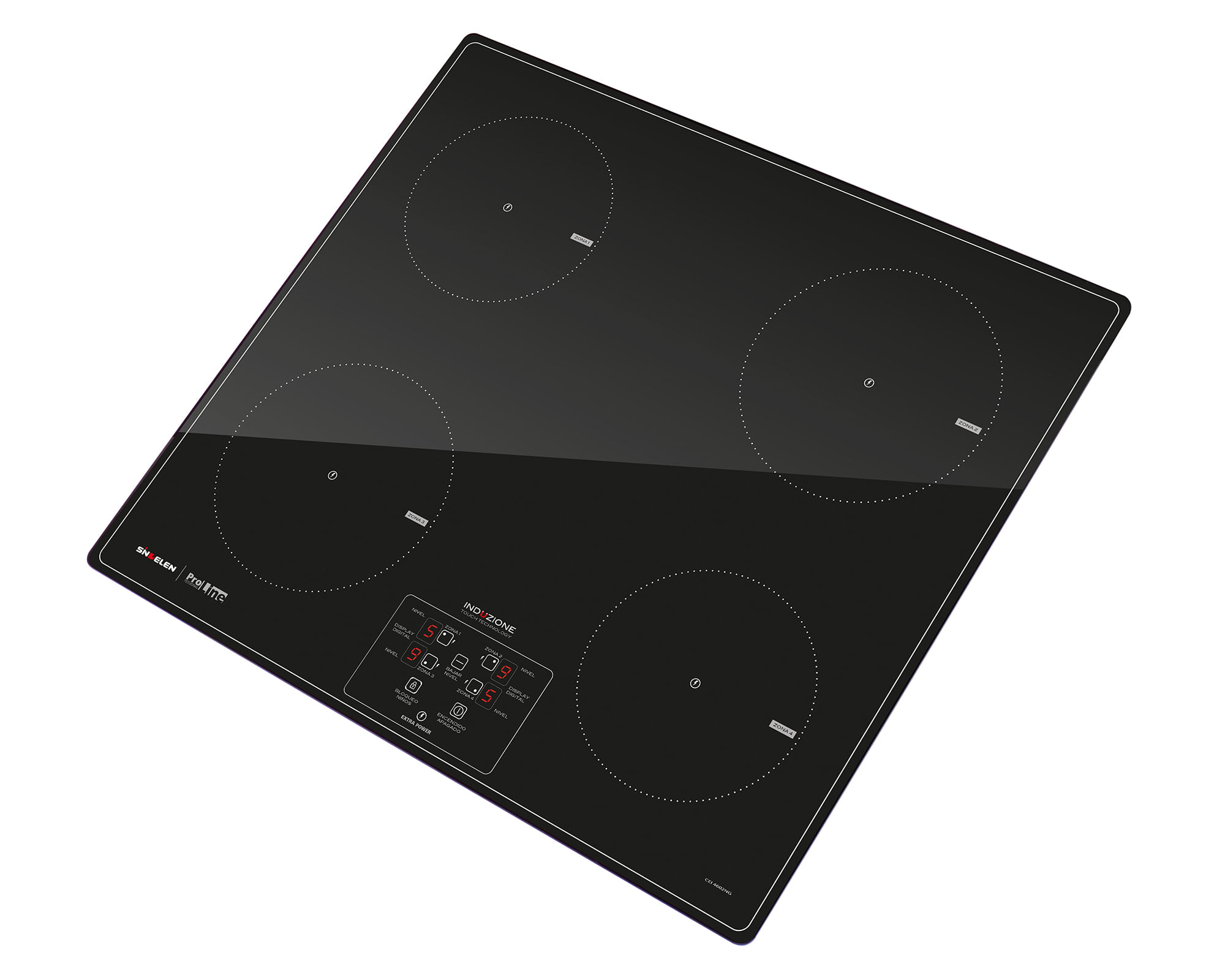 Encimera Eléctrica 4 Quemadores Sindelen CEI-4602NG Negro