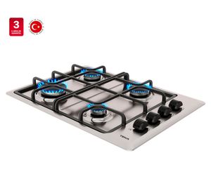 Encimera gas natural HLX540 KBN0C IX 4 quemadores