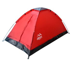 Carpa Dome 2 personas Galápagos rojo