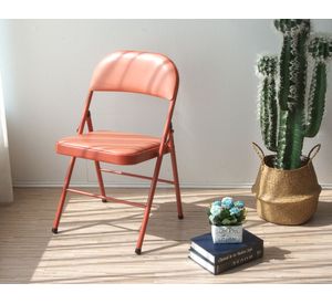 Silla plegable terracota