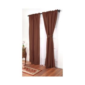 Set de Cortina Agatha 140x220 cm Café Doral