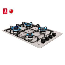 Encimera a gas 4 quemadores HLX540 KBB0C IX inox