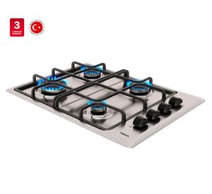 Encimera a gas 4 quemadores HLX540 KBB0C IX inox