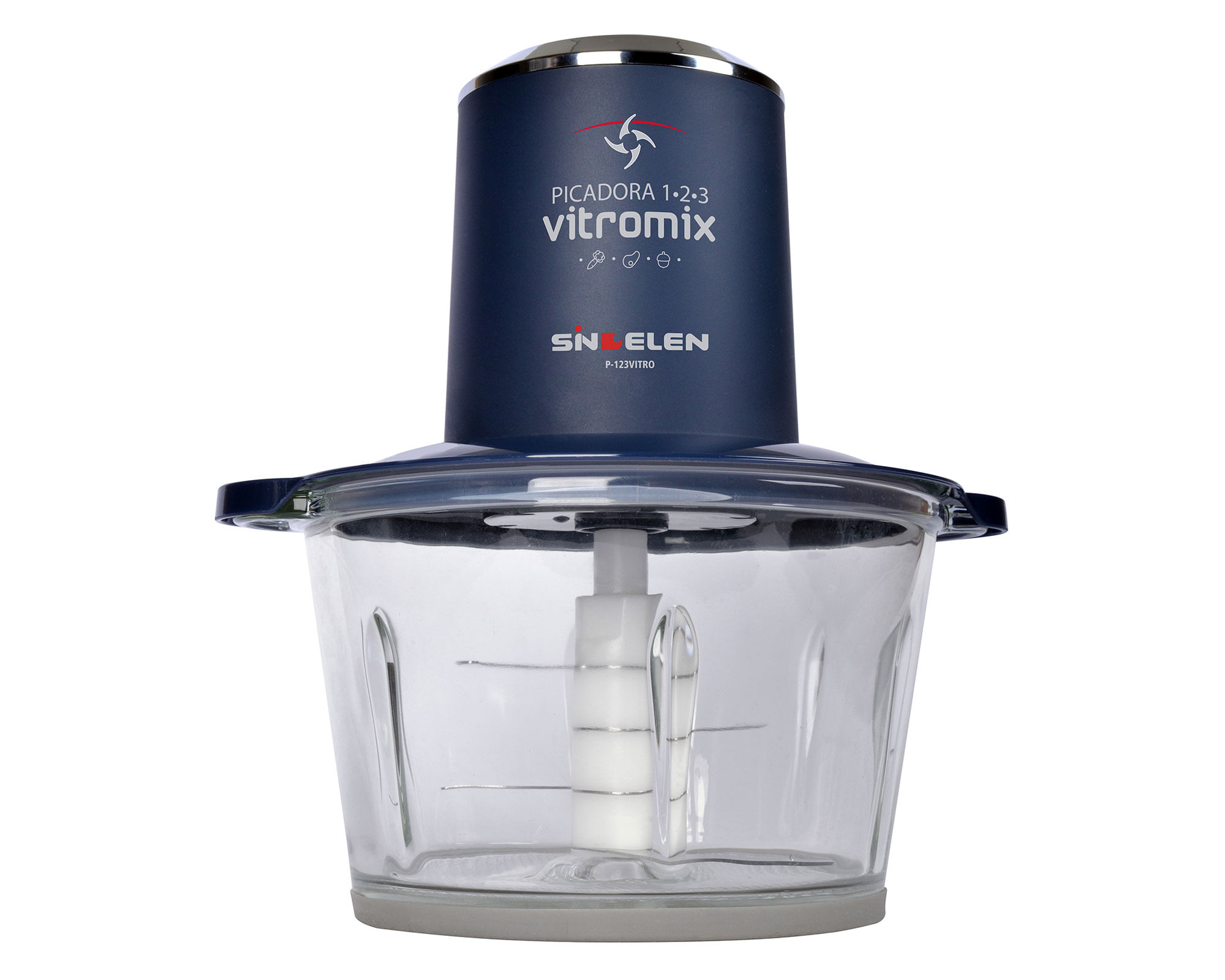 Sindelen Picadora P-123VITRO azul 500W 1.5 lt