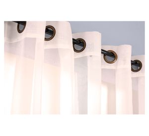 Cortina Velo 145x220cm Liso Argollas crudo