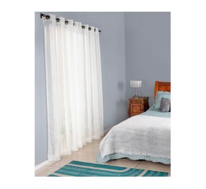 Cortina Velo 145x220 cm Liso argollas blanco