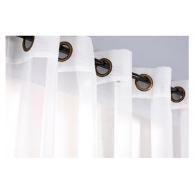 Cortina Velo 145x220 cm Liso argollas blanco