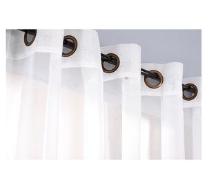 Cortina Velo 145x220 cm Liso argollas blanco