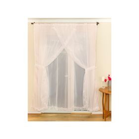 Cortina Velo 200x220 cm Romántico crudo