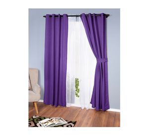 Set de Cortina Emilia 140x220 cm Lila Doral