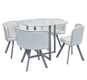 Comedor 4 Sillas Newspaper 73x90x90 cm