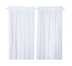 Cortinas velo tubo 145x220 cm blanco