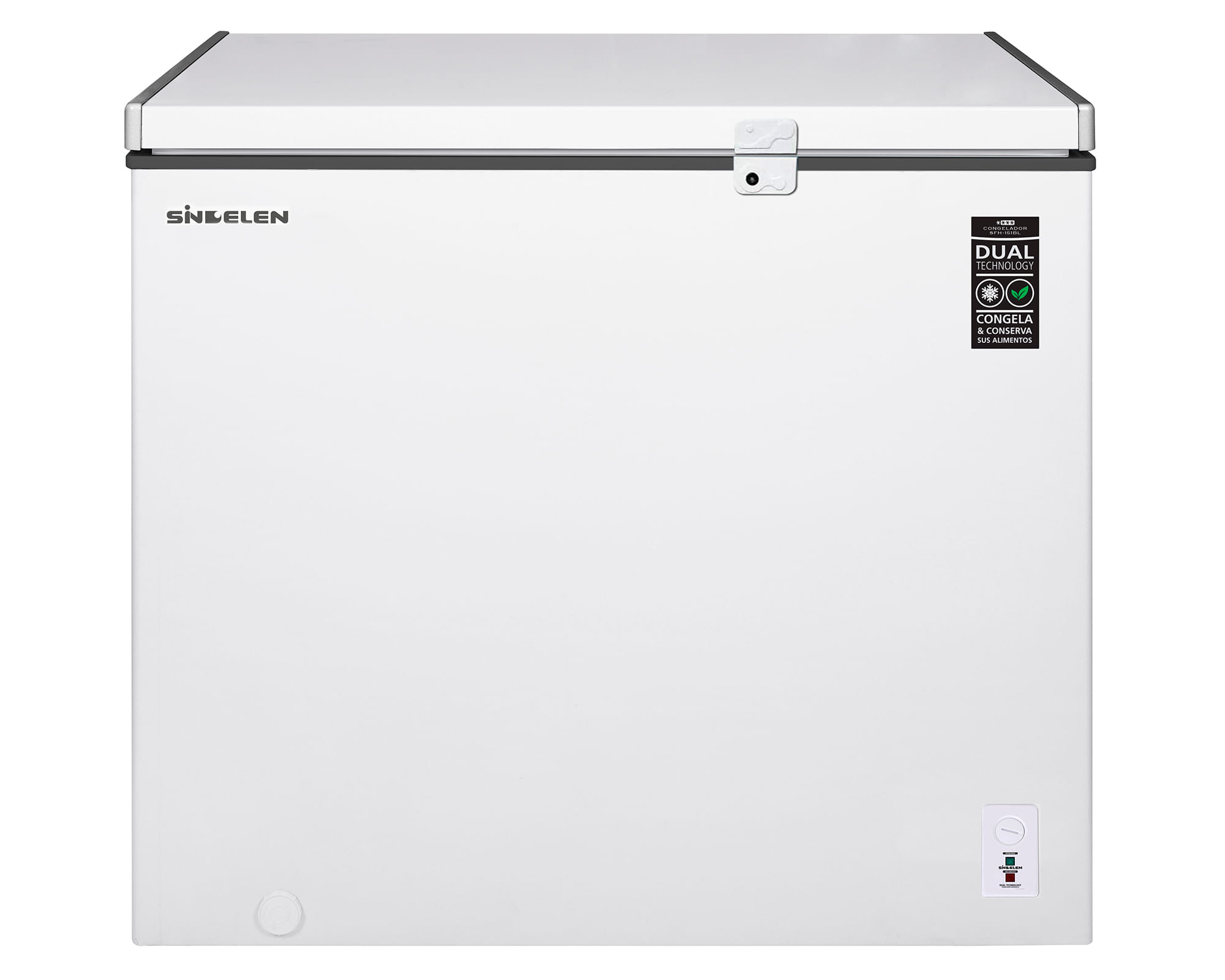Sindelen Freezer horizontal SFH-202BL blanco 194 lt