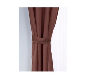 Set de Cortina 140x220 cm Rústico Argollas café