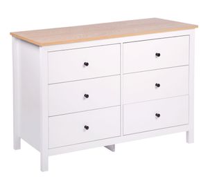 Cómoda New Provenzal 77x120x39 cm 6 cajones