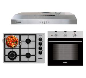 Encimera a gas + horno eléctrico + campana 60 cm
