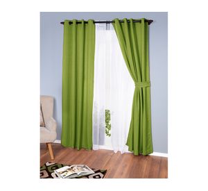 Set de Cortina Emilia 140x220 cm Verde Doral