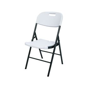 Silla plegable blanco 87x46x53 cm