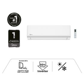 Aire acondicionado split inverter XTRA18K 18000 BTU frío/calor