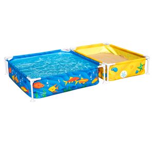 Piscina infantil + cajón arena 365 litros