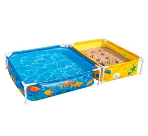 Piscina infantil + cajón arena 365 litros