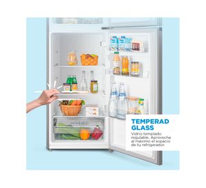 Refrigerador Top Mount frío directo 207 litros silver