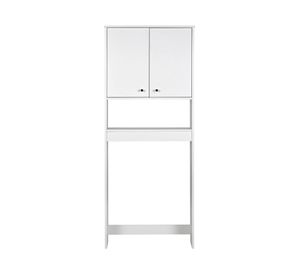 Combo estante 2 puertas + vanitorio 2 puertas blanco