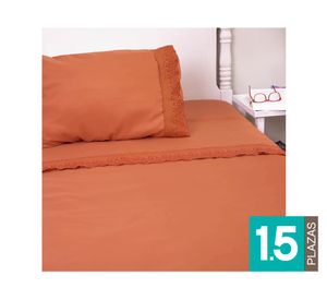 Sábana 1.5 plazas Santorini terracota