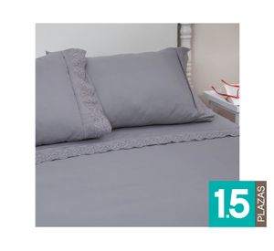 Sábana 1.5 plazas Santorini gris