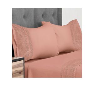 Juegode sábanas 2 plazas Broderie mariane damasco 144 hilos