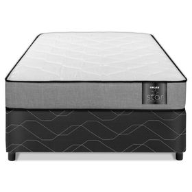 Cama europea 1 plaza x 190 cm gris Star