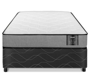 Cama europea 1 plaza x 190 cm gris Star